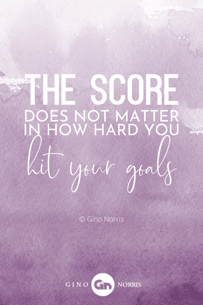 136PTQ. The score does not matter in how hard you hit your goals