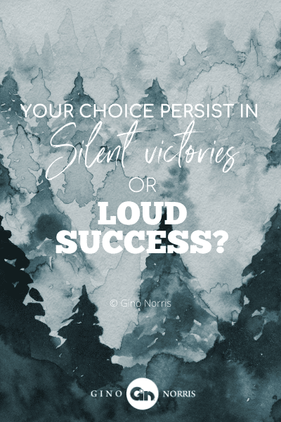 186PTQ. Your choice persist in Silent victories or loud success