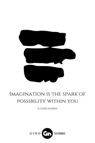 18LQ. Imagination is the spark of possibility within you