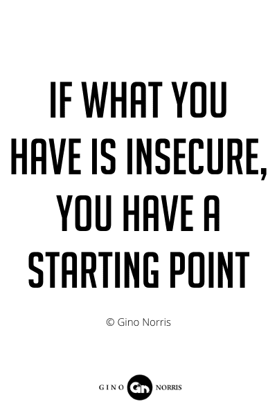 222PQ. If what you have is insecure, you have a starting point