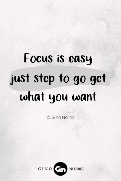 258PTQ. Focus is easy, just step to go get what you want