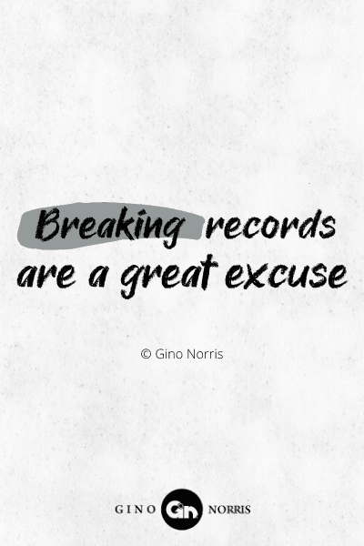 280PTQ. Breaking records are a great excuse