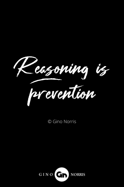 294INTJ. Reasoning is prevention