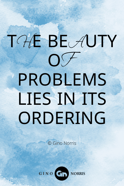 325WQ. The beauty of problems lies in its ordering