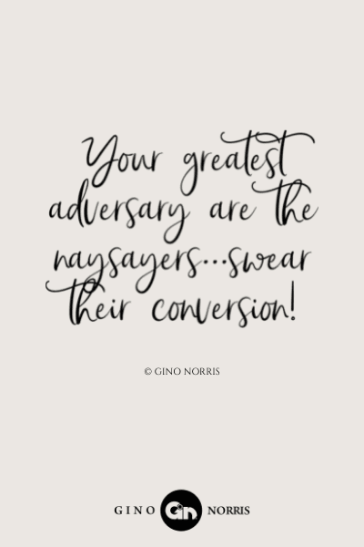 329LQ. Your greatest adversary are the naysayers...swear their conversion!