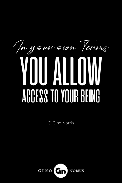 341INTJ. In your own terms you allow access