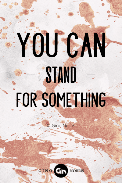 372PTQ. You can - stand for something