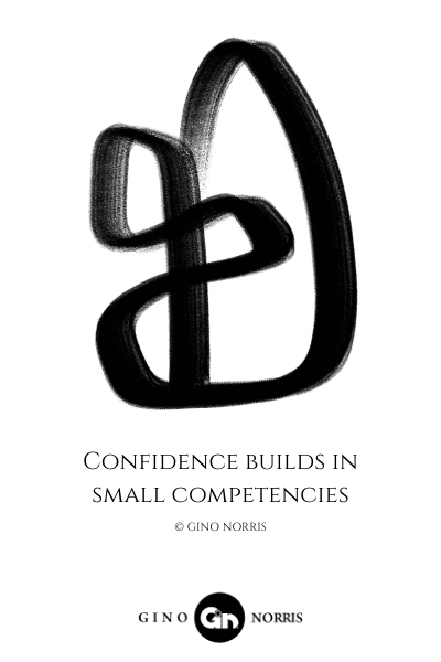 71LQ. Confidence builds in small competencies