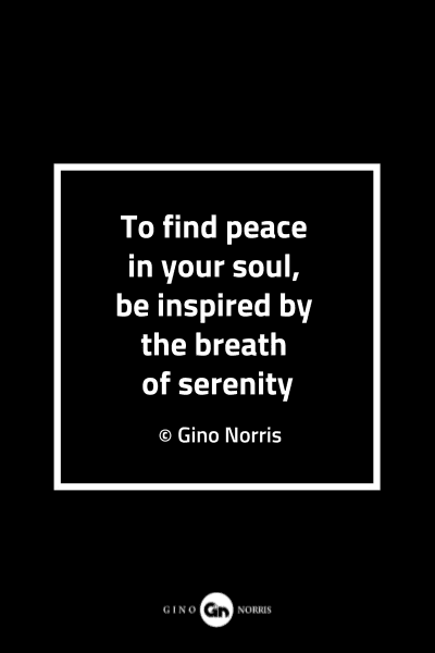 95MQ. To find peace in your soul, be inspired by the breath of serenity
